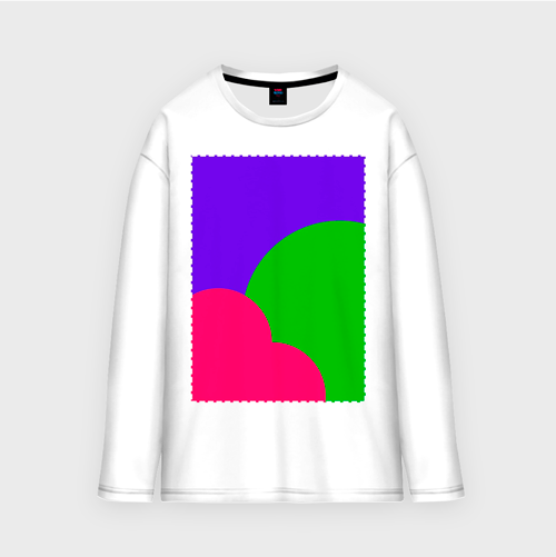 Женский лонгслив oversize хлопок на заказ