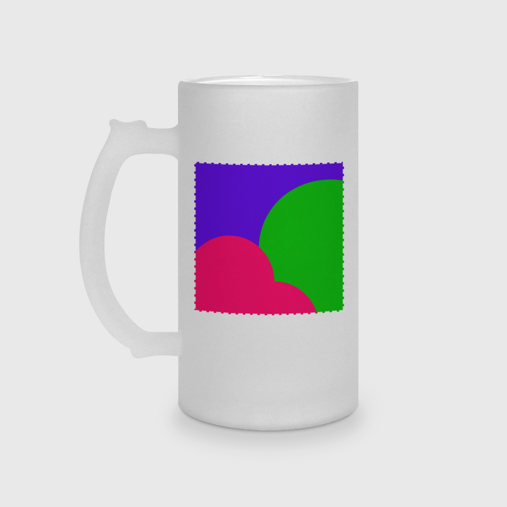 Кружка пивная матовое стекло на заказ